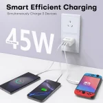 2Pack 45W 3Port USBC Fast Charger 3 | PricZone 2 Pack 45W 3 Port USB C Fast Charger 3 | PricZone