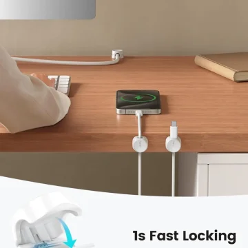 8-Pack Adhesive Spring Lock Cable Clips 2