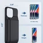 NEWDERY 5000mAh iPhone Pro Max Battery Case 2 | PricZone