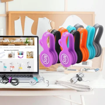 Magnetic Cable Clips 10-Pack Organizer 2