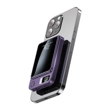 Wireless Power Bank 2 in 1 Magnetic 10000mAh Portable Charger Fast Charging 225W LED Power Display For Iphone Xiaomi Samsung 1 | PricZone