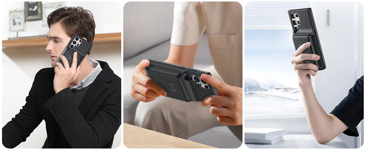 NEWDERY Wireless Battery Case for S24 Ultra 12