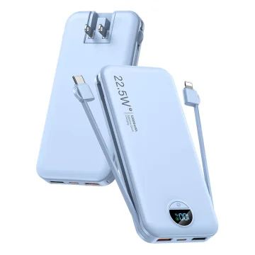 12000mAh Wall Plug Power Bank with Cables 1 | PricZone