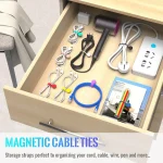 10 Pc Magnetic Reusable Cable Organizer Ties 5 | PricZone