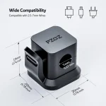 6 Pack Black Cable Clips for Desk Wires 6 | PricZone