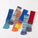 Colorful Five Toe Mid Calf Sport Socks 6 | PricZone