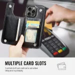 Leather Card Holder Wallet Case for iPhone 3 | PricZone