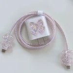 3D Pink Bow Charger Guard for iPhone iPad 3 | PricZone