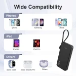 25W 10000mAh Power Bank with BuiltIn Cable 6 | PricZone 25W 10000mAh Power Bank with Built In Cable 6 | PricZone