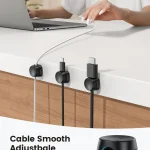 6 Pack Spring Lock Desk Cable Clips 5 | PricZone