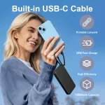 25W 10000mAh Power Bank with BuiltIn Cable 4 | PricZone 25W 10000mAh Power Bank with Built In Cable 4 | PricZone
