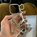 Silver Hollow Magnetic iPhone Case 1 | PricZone Silver Hollow Magnetic iPhone Case 1 | PricZone