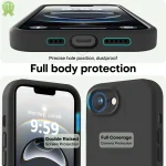 Black Shockproof Silicone iPhone 16e 17e Case 3 | PricZone Black Shockproof Silicone iPhone 16e 17e Case 3 | PricZone