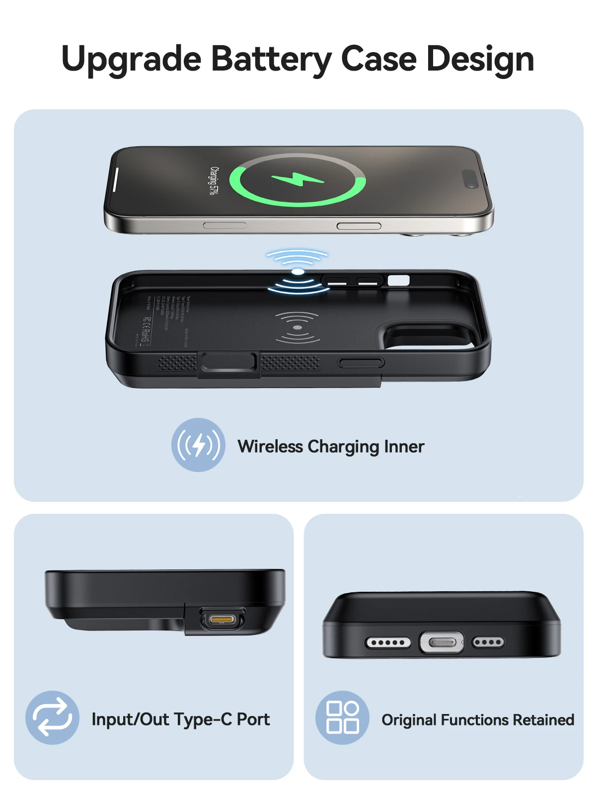 USBC 8000mAh Battery Case for iPhone 16 Pro Max 3 | PricZone USB C 8000mAh Battery Case for iPhone 16 Pro Max 3 | PricZone