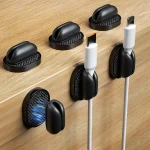 6 Pack Cord Organizers with Strong Adhesive  Magnetic Holders for Cable Management at Home Office Car Desk 1 | PricZone