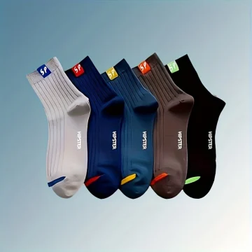Breathable Anti Odor Cushion Socks 5 Pairs 2