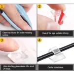 Adhesive USB Cable Organizer Desk Clips 6 | PricZone Adhesive USB Cable Organizer Desk Clips 6 | PricZone