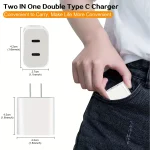 2 Pack 40W USBC Wall Charger with 10FT Cables 3 | PricZone 2 Pack 40W USB C Wall Charger with 10FT Cables 3 | PricZone