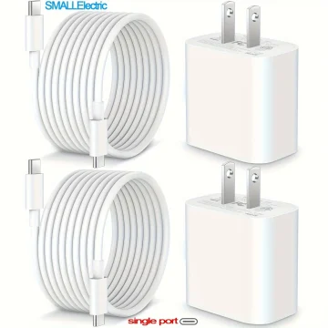 20W USB C Fast Charger 2 Pack with 6ft Cables 1 | PricZone