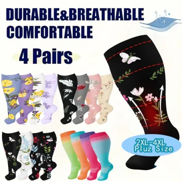 Plus Size Knee High Compression Socks 1 | PricZone