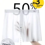 3 Pack Mid Waist Ice Silk Lounge Boxers 2 | PricZone 3 Pack Mid Waist Ice Silk Lounge Boxers 2 | PricZone