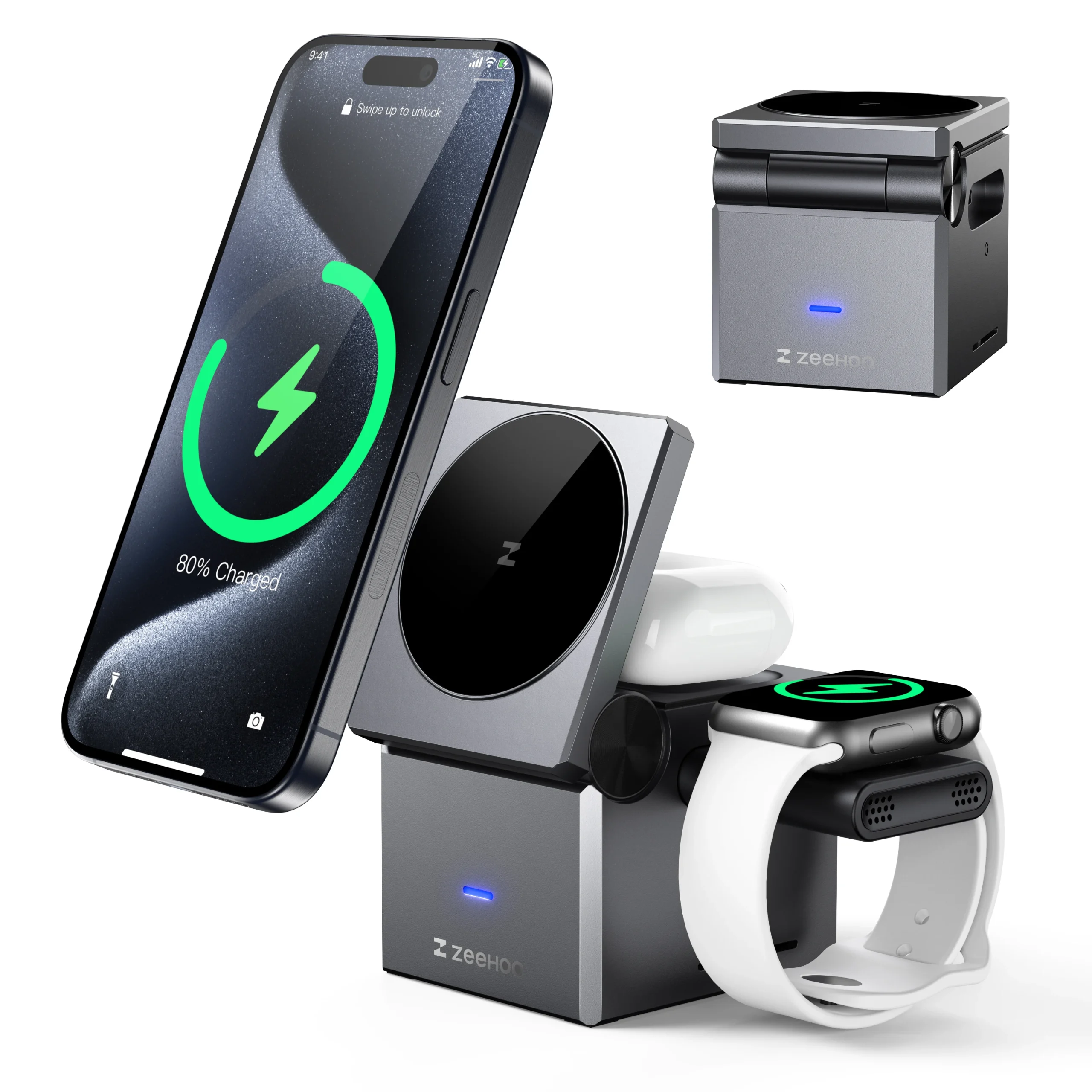 ZeeHoo 3in1 Wireless Charger for Apple 1 | PricZone ZeeHoo 3 in 1 Wireless Charger for Apple 1 | PricZone
