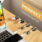 6 Pack Cord Organizers with Strong Adhesive  Magnetic Holders for Cable Management at Home Office Car Desk 3 | PricZone