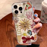 Marine Floral Eyes iPhone TPU Phone Case 2 | PricZone Marine Floral Eyes iPhone TPU Phone Case 2 | PricZone