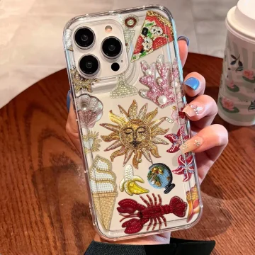 Marine Floral Eyes iPhone TPU Phone Case 2