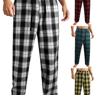 Plaid Lounge Pants with Drawstring 1 | PricZone