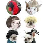 Funny Dog Cosplay Wig Fashion Headwear Apparel Toy Pet 1 | PricZone