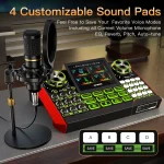 Live Sound Card Audio Mixer Podcast Equipment Bundle 4 | PricZone