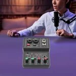 Channel Compact Audio Mixer with 48V Phantom Power Portable 6 | PricZone