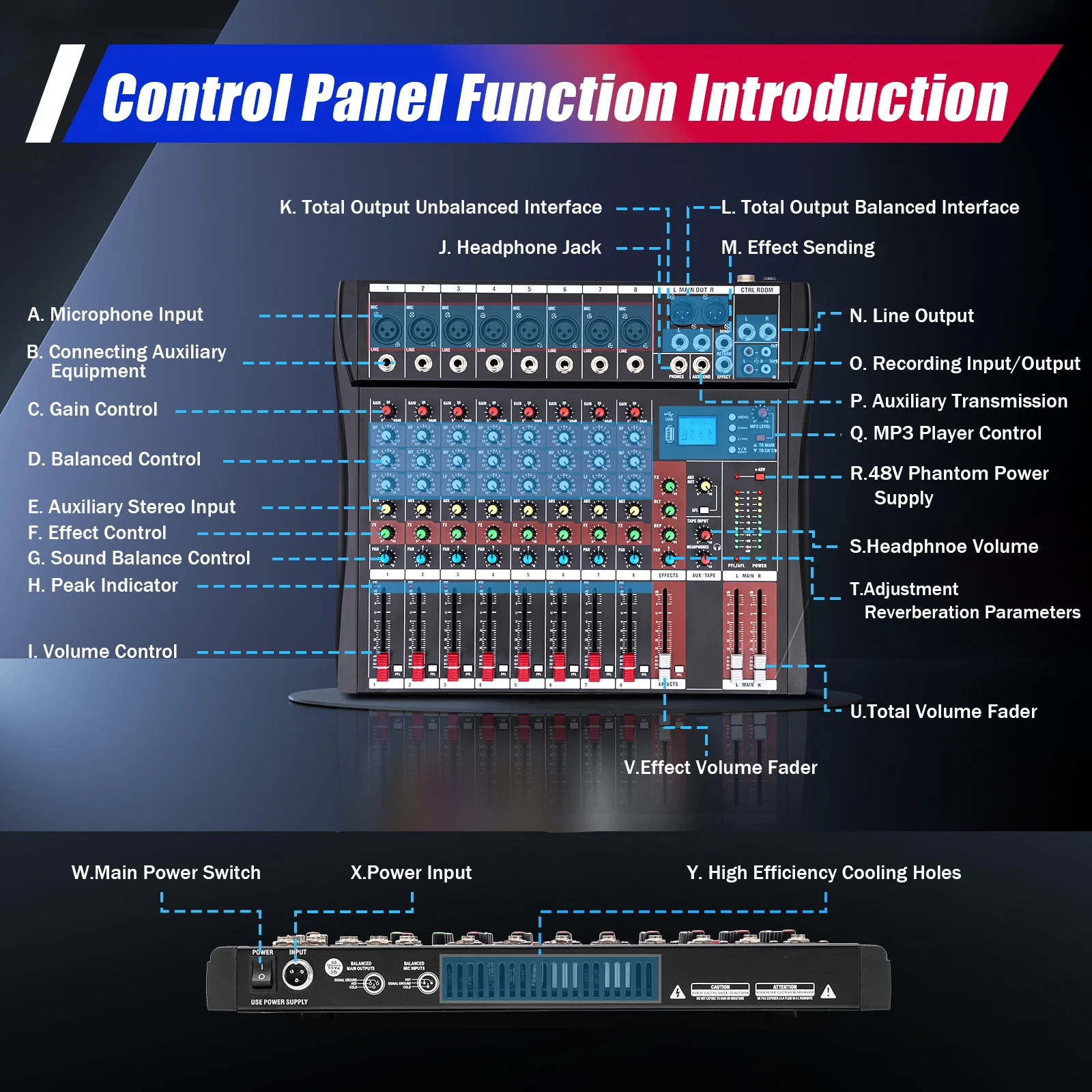 78Channel Professional Audio Mixer 5 | PricZone 78 Channel Professional Audio Mixer 5 | PricZone