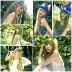 Allbell Magique Mint Green Long Straight Synthetic Wig 3 | PricZone