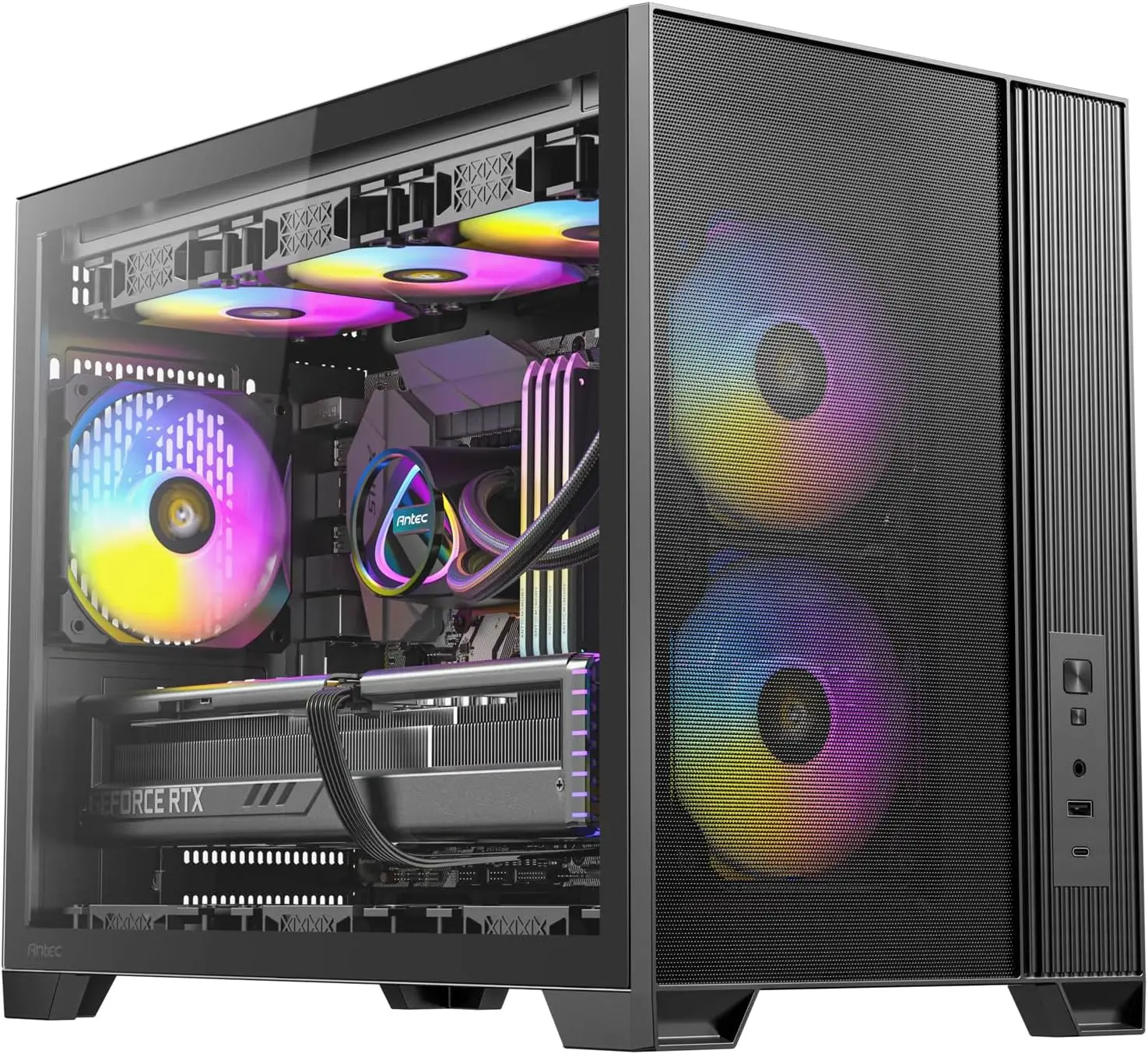 MicroATX Gaming Case with 3 PWM ARGB Fans Vertical Airflow 1 | PricZone Micro ATX Gaming Case with 3 PWM ARGB Fans Vertical Airflow 1 | PricZone