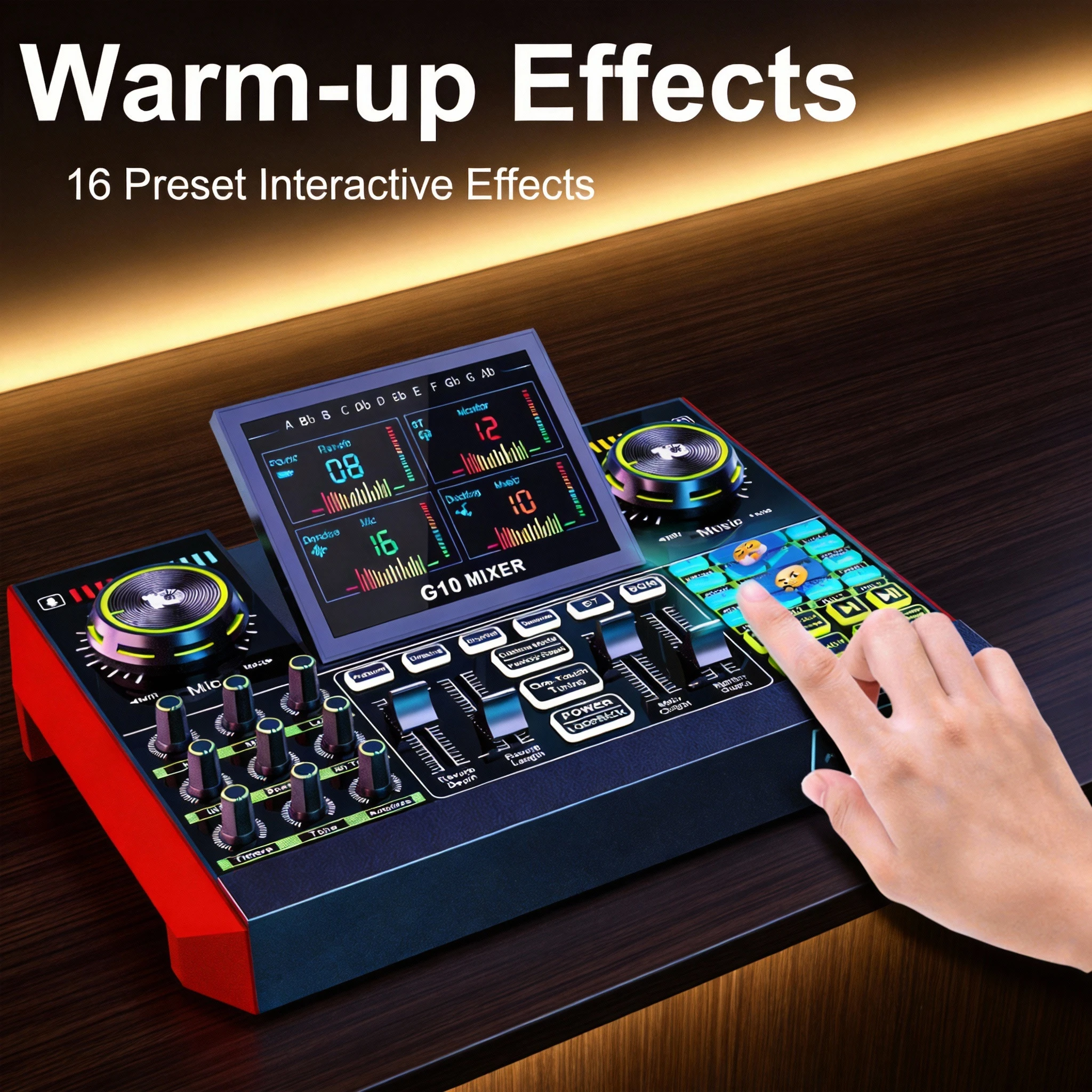 Studio Audio Mixer Sound Card with Microphone Kit 12 6 | PricZone Studio Audio Mixer Sound Card with Microphone Kit 12 6 | PricZone