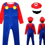 Mario Super Luigi Brothers Cosplay Costume Set Kids 1 | PricZone