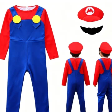 Mario Super Luigi Brothers Cosplay Costume Set Kids 1 | PricZone