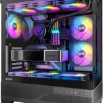 Atx Mid Tower PC Case with Panoramic Tempered Glass 1 | PricZone