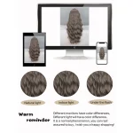 Long Wavy Middle Part with No Bangs Synthetic Fiber Curly 6 | PricZone