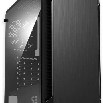 Atx Mid Tower PC Case with Full Acrylic Side Panel 3 1 | PricZone