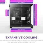 Large Dual Chamber Atx Mid Tower Airflow PC Case with 3 X 4 | PricZone