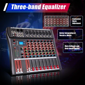 7/8-Channel Professional Audio Mixer 2