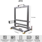 Diy Open Frame PC Chassis Aluminum Computer Case for Atx 4 | PricZone