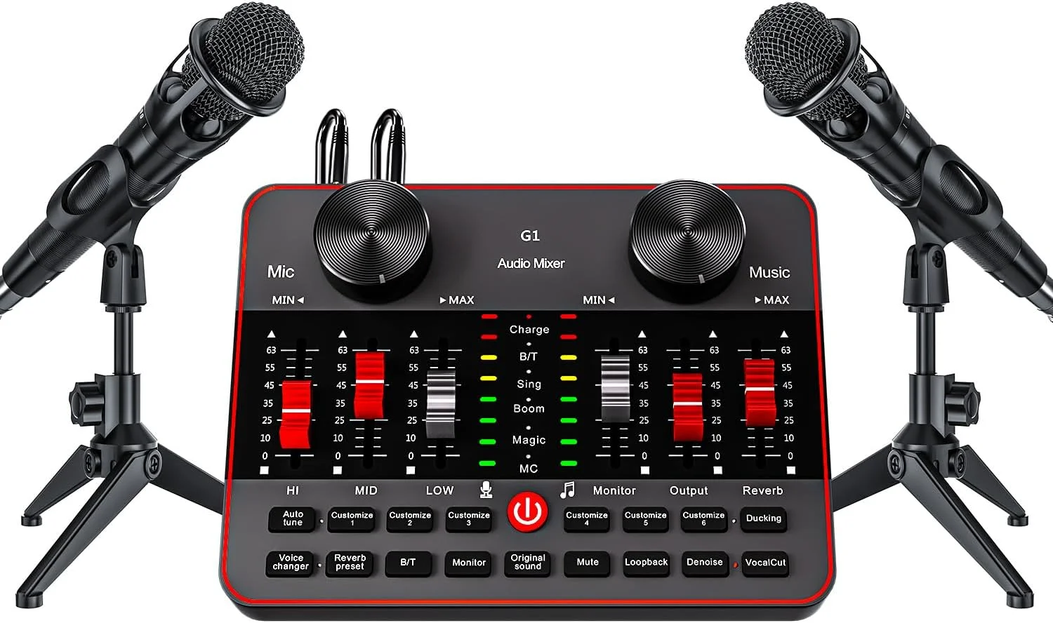 Podcast Microphone Bundle with Live Sound Card Audio Mixer 1 | PricZone Podcast Microphone Bundle with Live Sound Card Audio Mixer 1 | PricZone