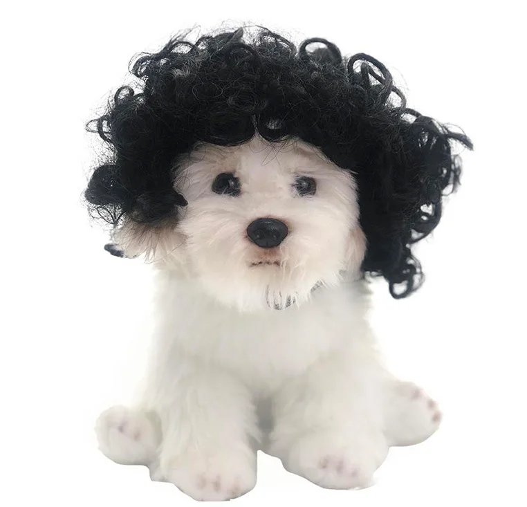 Funny Dog Cosplay Wig Fashion Headwear Apparel Toy Pet 23