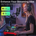 Podcast Microphone Bundle with 48V Phantom Powerlive Sound 4 | PricZone