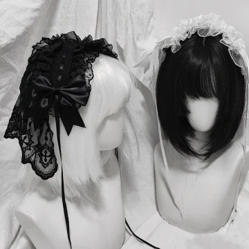 4 Types Original Lolita Bridal Veil Versatile Headband 2