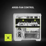 Premium White Mid Tower Gaming PC Case with Tempered Glass 5 | PricZone